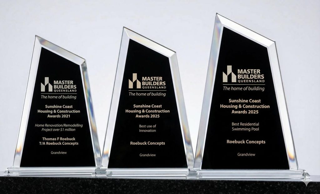 Roebuck Concepts sunshine coast builder awards